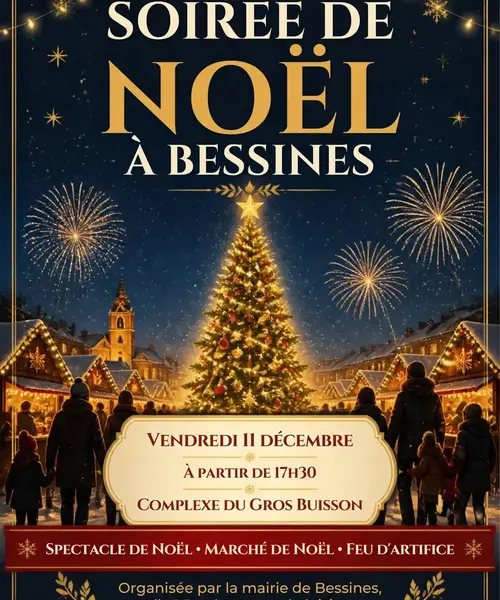 Marché de Noël et feu d'artifice