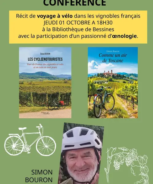 Conférence "Voyage à vélo dans les vignobles français"